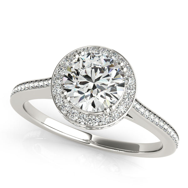 Round Halo Diamond Engagement Ring · 2.49 ct tw