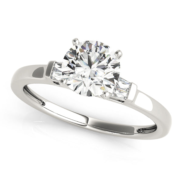 Baguette Fancy Shape Diamond Engagement Ring · 0.12 ct tw