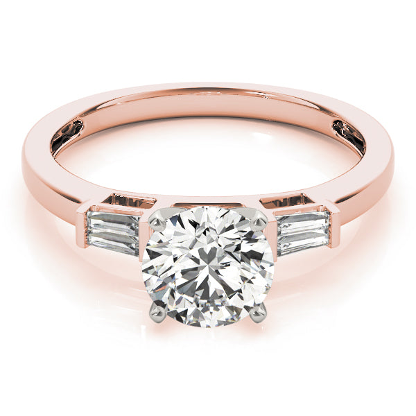Baguette Fancy Shape Diamond Engagement Ring · 0.12 ct tw