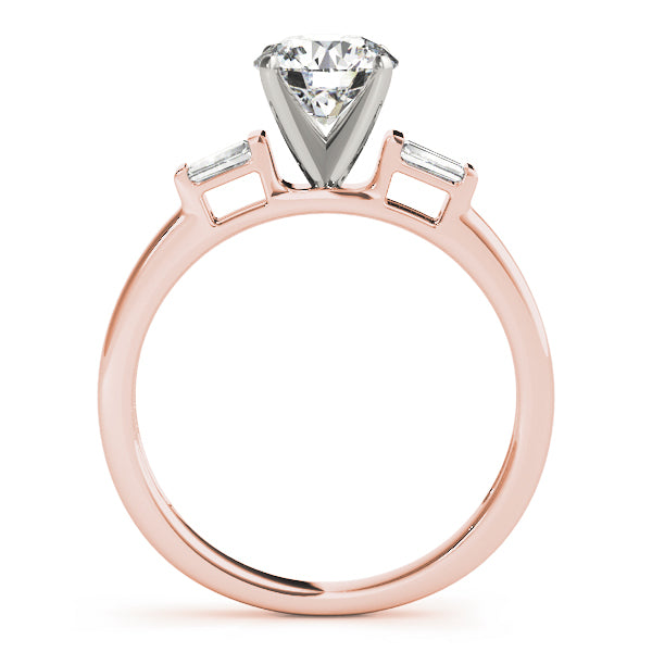 Baguette Fancy Shape Diamond Engagement Ring · 0.12 ct tw