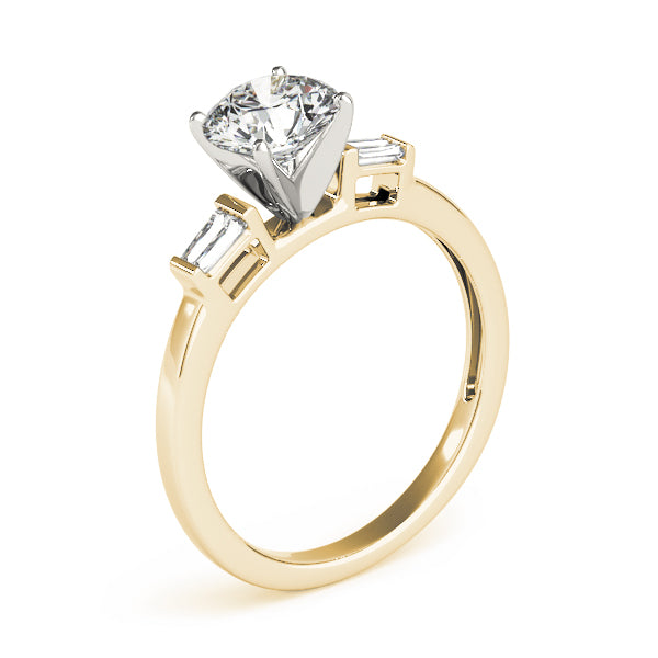 Baguette Fancy Shape Diamond Engagement Ring · 0.12 ct tw