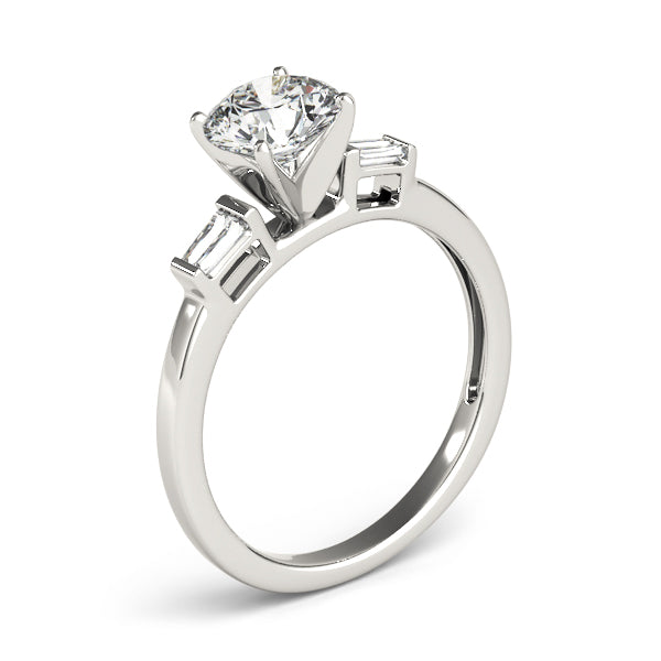 Baguette Fancy Shape Diamond Engagement Ring · 0.12 ct tw