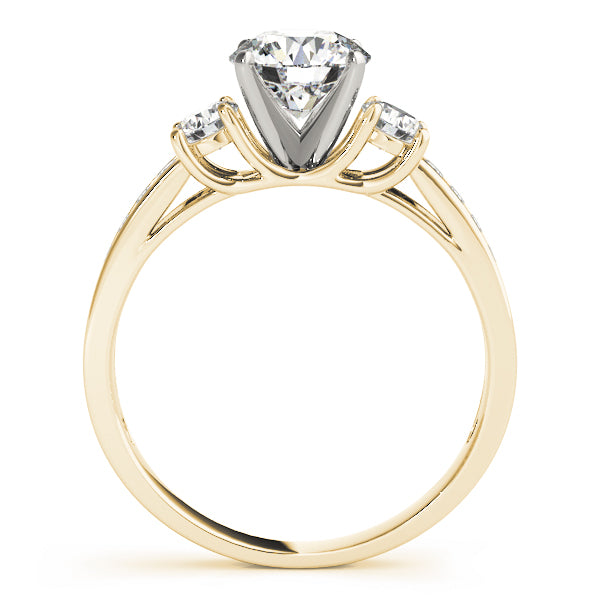 Round Three-Stone Diamond Engagement Ring · 0.38 ct tw