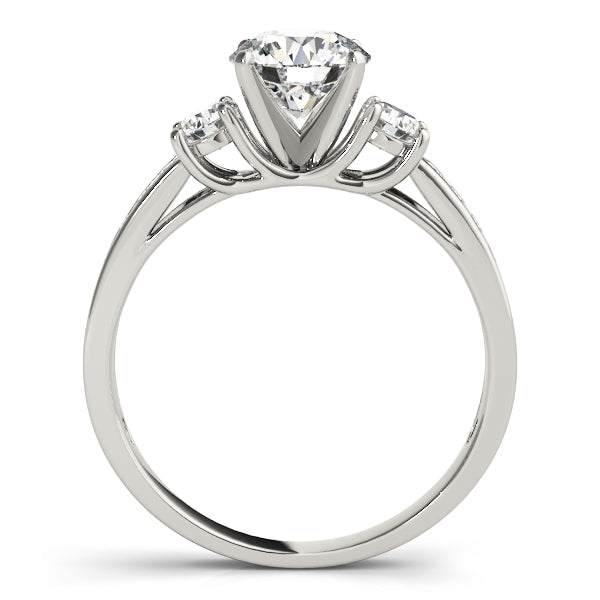 Round Three-Stone Diamond Engagement Ring · 0.38 ct tw