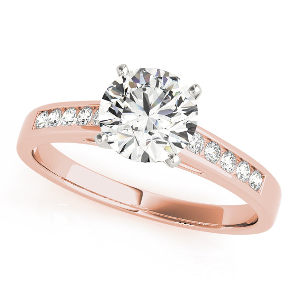 Single Row Channel Set Diamond Engagement Ring · 0.50 ct tw