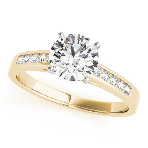 Single Row Channel Set Diamond Engagement Ring · 0.25 ct tw