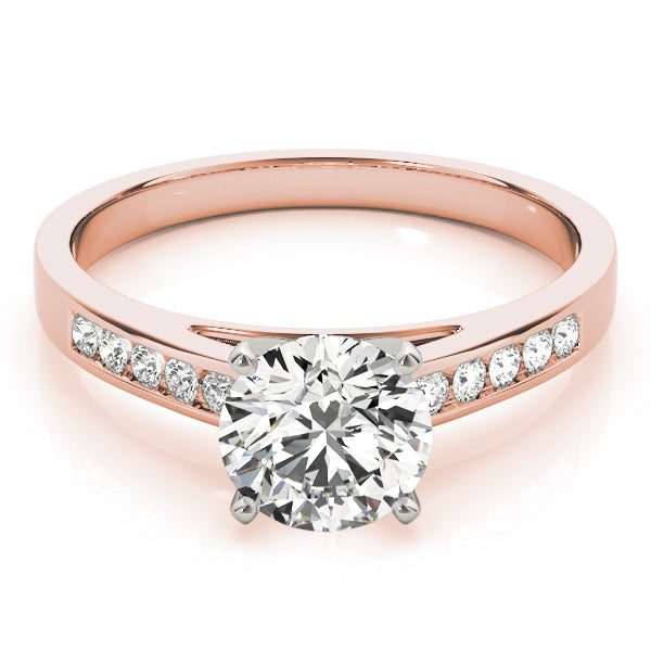Single Row Channel Set Diamond Engagement Ring · 0.50 ct tw