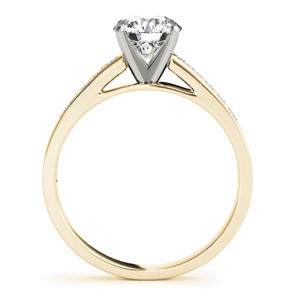 Single Row Channel Set Diamond Engagement Ring · 0.25 ct tw