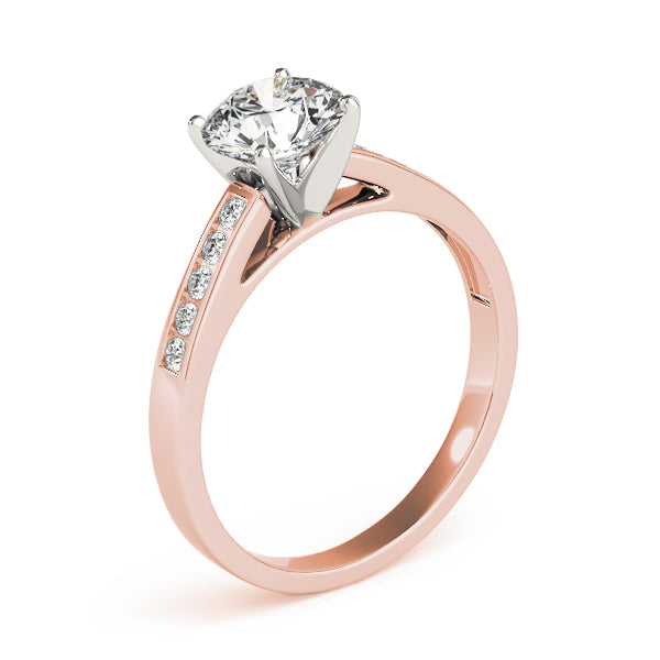 Single Row Channel Set Diamond Engagement Ring · 0.25 ct tw