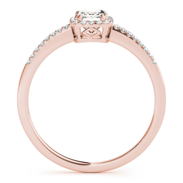Emerald Halo Diamond Engagement Ring · 0.63 ct tw