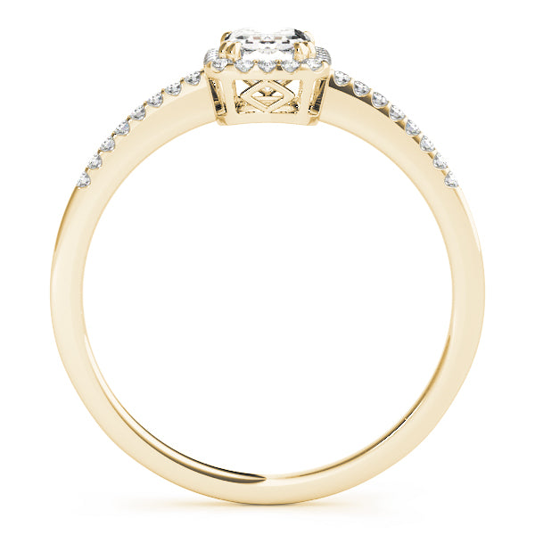 Emerald Halo Diamond Engagement Ring · 0.63 ct tw