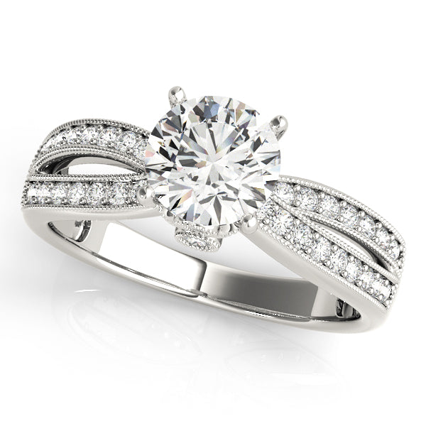 Round Multi-Row Diamond Engagement Ring · 1.32 ct tw