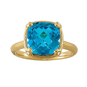 Cushion Princess Gemstone Fashion Ring · 0.02 ct tw