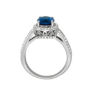 Oval Gemstone Fashion Ring · 0.38 ct tw