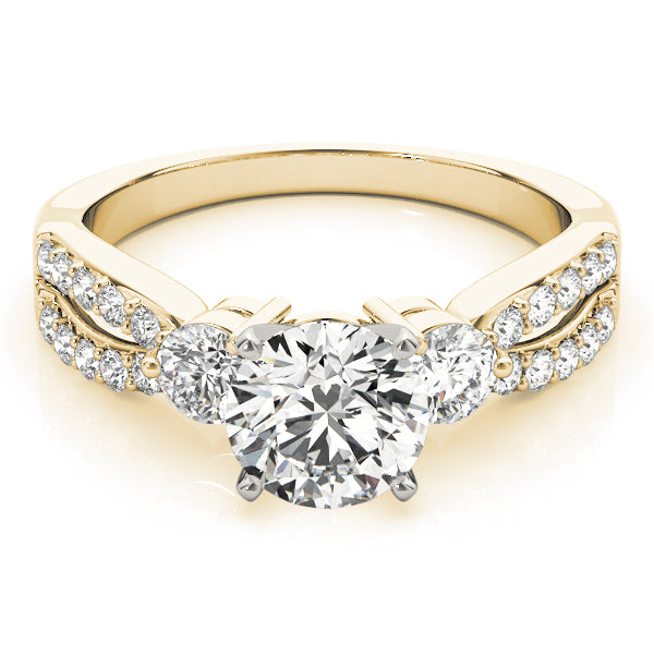 Round Three-Stone Diamond Engagement Ring · 0.62 ct tw
