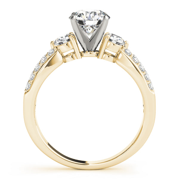 Round Three-Stone Diamond Engagement Ring · 0.62 ct tw