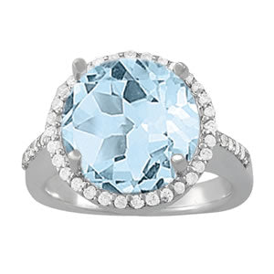 Round Gemstone Fashion Ring · 0.32 ct tw