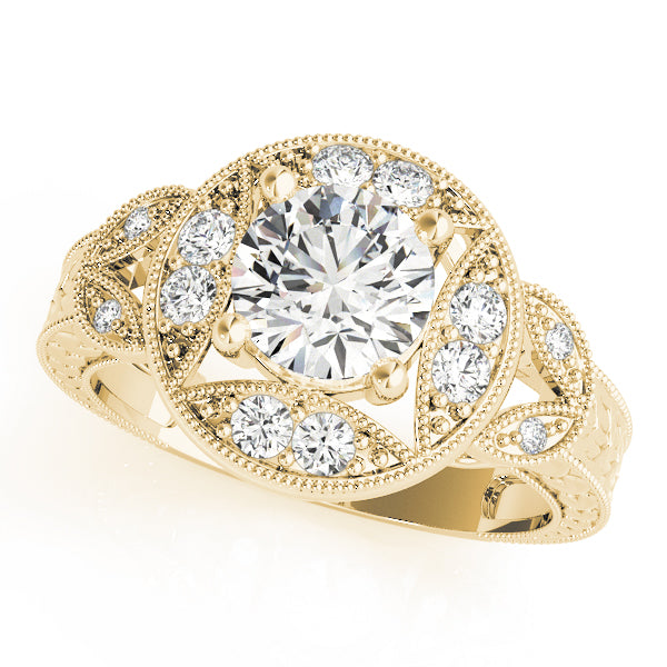Round Antique Diamond Engagement Ring · 1.62 ct tw