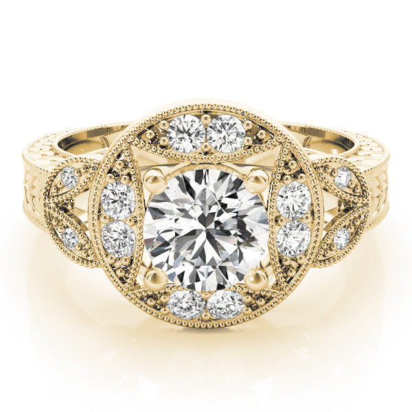 Round Antique Diamond Engagement Ring · 1.62 ct tw