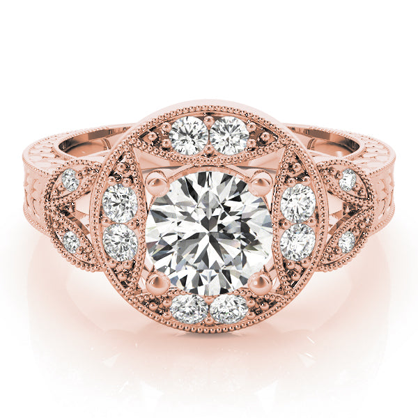 Round Antique Diamond Engagement Ring · 1.62 ct tw
