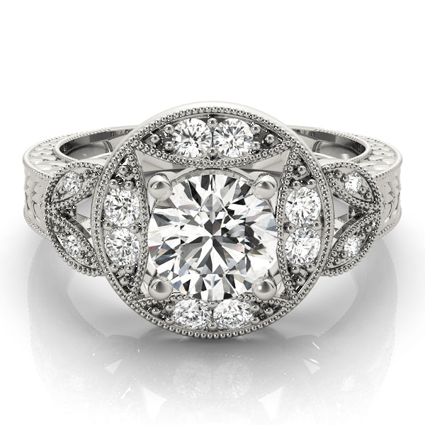 Round Antique Diamond Engagement Ring · 1.62 ct tw