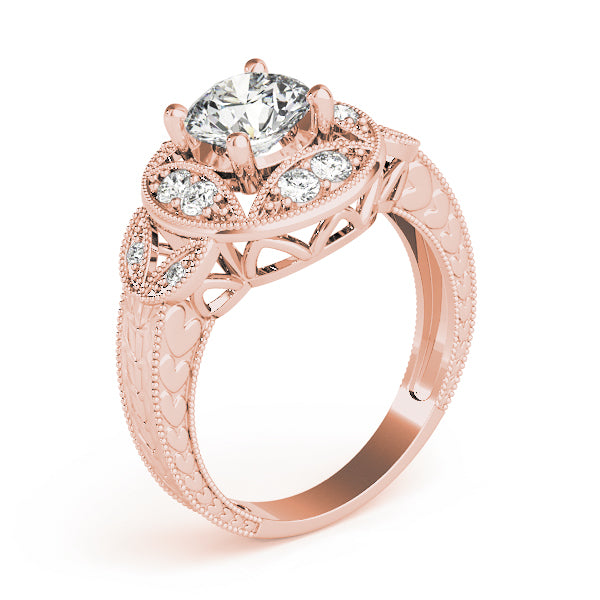 Round Antique Diamond Engagement Ring · 1.62 ct tw