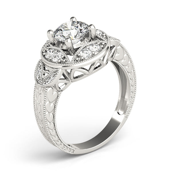 Round Antique Diamond Engagement Ring · 1.62 ct tw