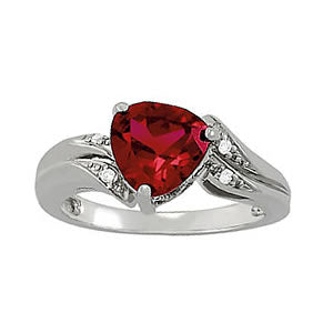 Trillion Gemstone Fashion Ring · 0.03 ct tw