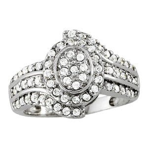 Diamond Cluster Fashion Ring · 0.77 ct tw