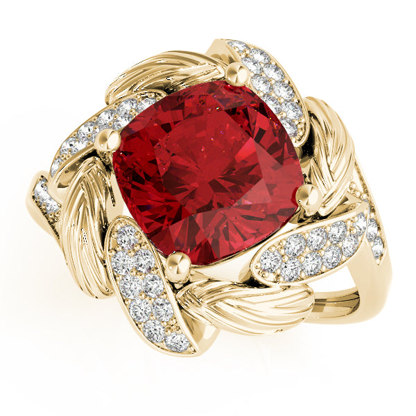 Cushion Princess Gemstone Fashion Ring · 0.21 ct tw