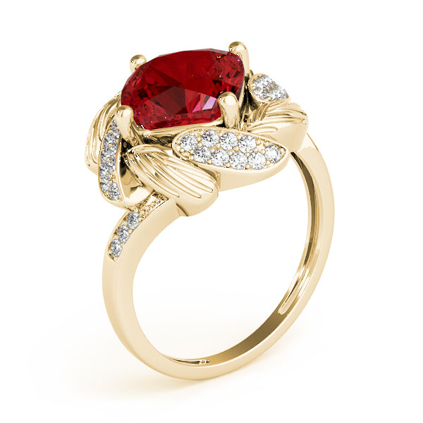 Cushion Princess Gemstone Fashion Ring · 0.21 ct tw