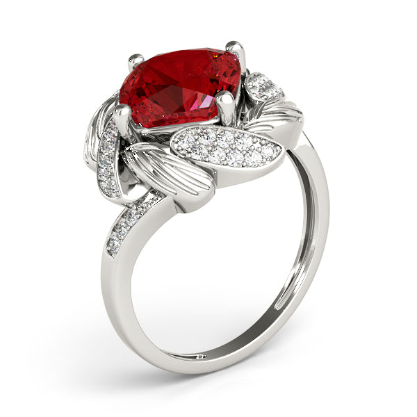 Cushion Princess Gemstone Fashion Ring · 0.21 ct tw