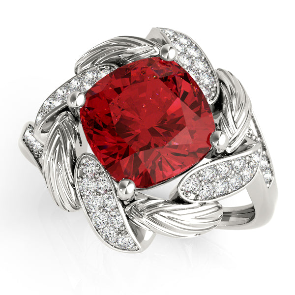 Cushion Princess Gemstone Fashion Ring · 0.21 ct tw