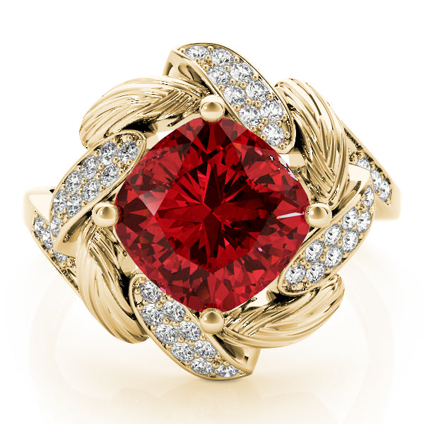 Cushion Princess Gemstone Fashion Ring · 0.21 ct tw
