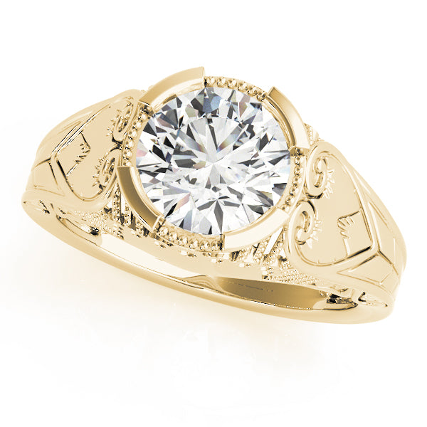 Round Antique Diamond Engagement Ring · 1.50 ct tw