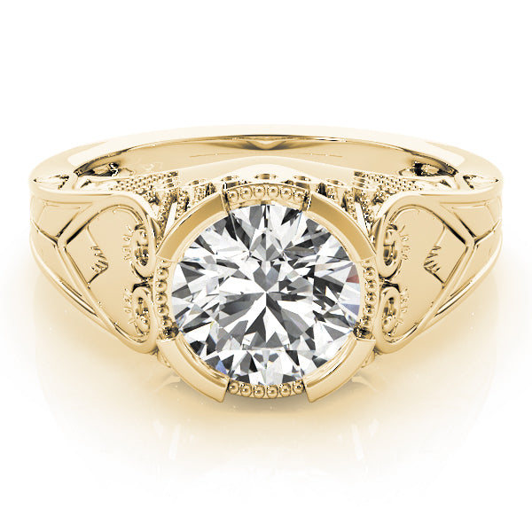 Round Antique Diamond Engagement Ring · 1.50 ct tw