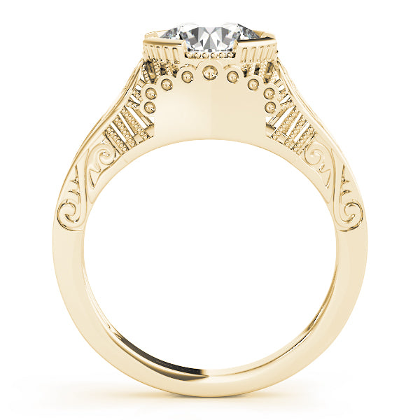 Round Antique Diamond Engagement Ring · 1.50 ct tw