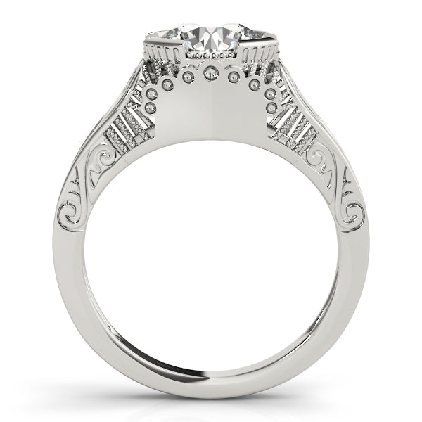 Round Antique Diamond Engagement Ring · 1.50 ct tw