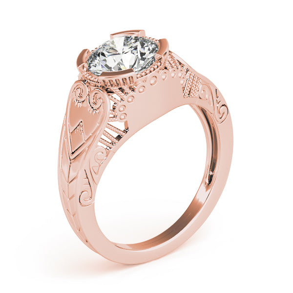 Round Antique Diamond Engagement Ring · 1.50 ct tw