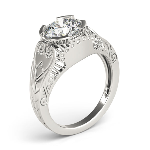 Round Antique Diamond Engagement Ring · 1.50 ct tw
