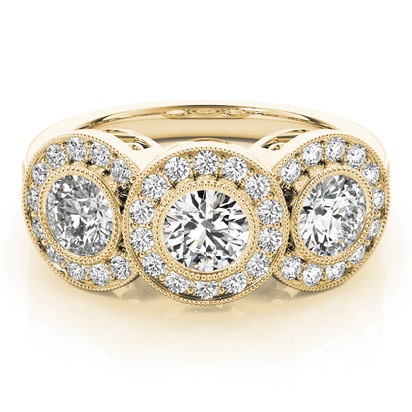 Round Three-Stone Diamond Engagement Ring · 1.44 ct tw