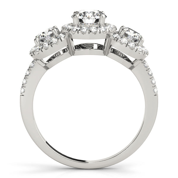 Round Three-Stone Diamond Engagement Ring · 1.14 ct tw