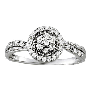 Diamond Cluster Fashion Ring · 0.24 ct tw