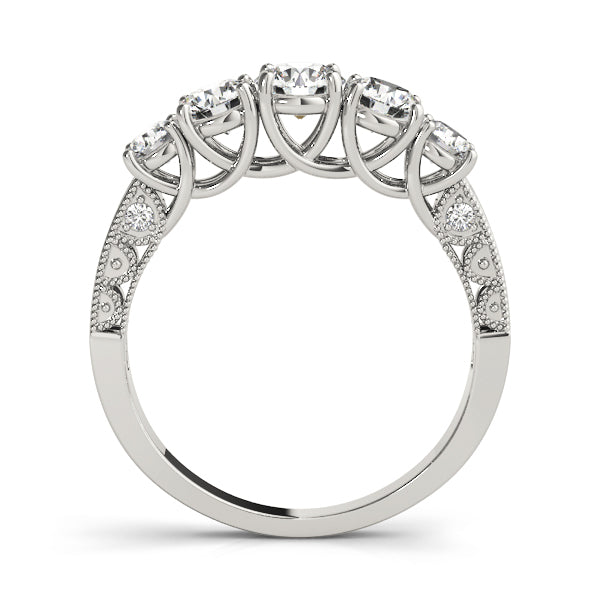 Round Prong Set Diamond Wedding Band · 1.14 ct tw