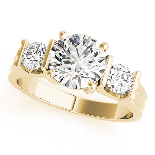 Round Three-Stone Diamond Engagement Ring · 2.00 ct tw
