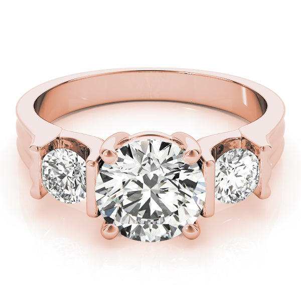 Round Three-Stone Diamond Engagement Ring · 2.00 ct tw