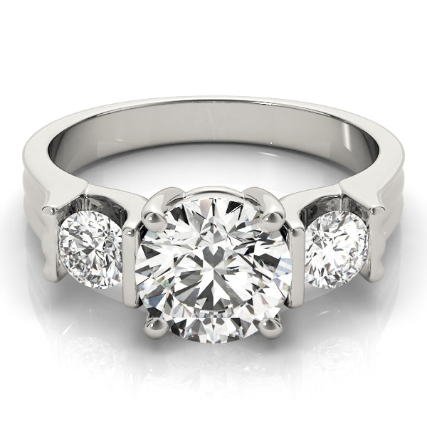 Round Three-Stone Diamond Engagement Ring · 2.00 ct tw