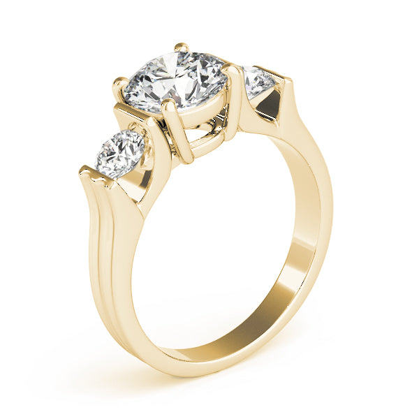 Round Three-Stone Diamond Engagement Ring · 2.00 ct tw