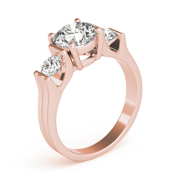 Round Three-Stone Diamond Engagement Ring · 2.00 ct tw