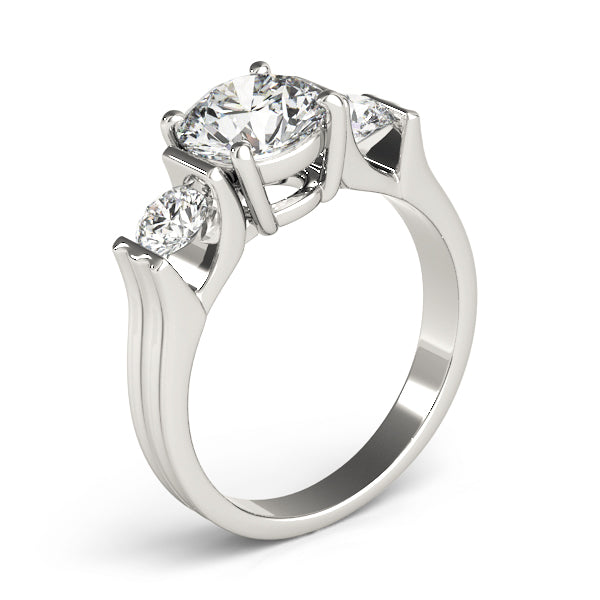 Round Three-Stone Diamond Engagement Ring · 2.00 ct tw